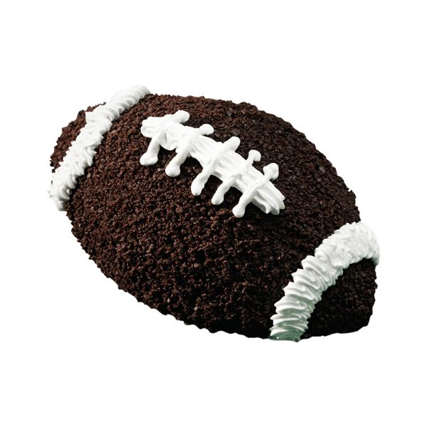 football ice cream cake