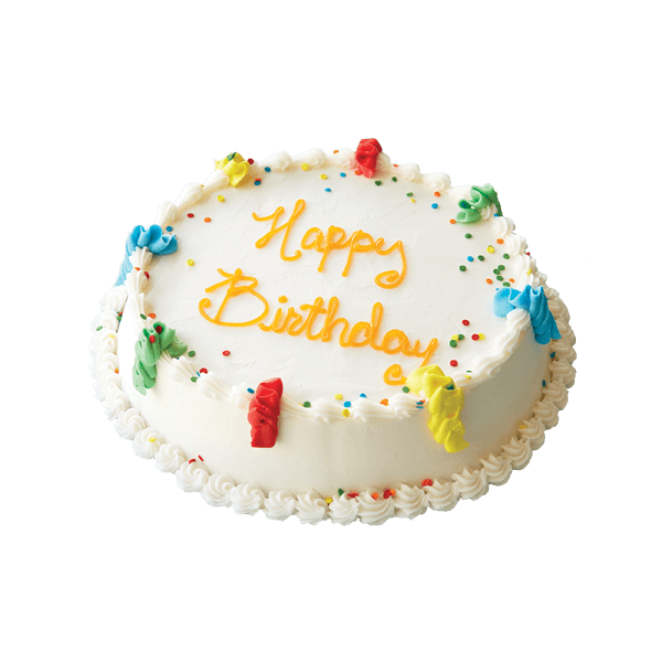 Happy Birthday Round Cake
