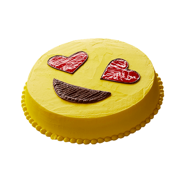 emoji round ice cream cake