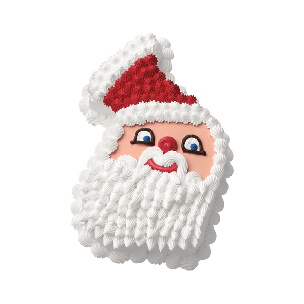 santa claus ice cream cake