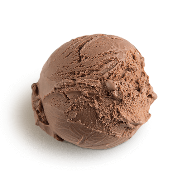 Chocolate Ice Cream Scooped