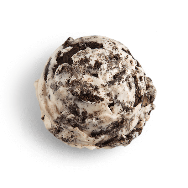 Oreo Cookies and Cream Ice Cream Scooped