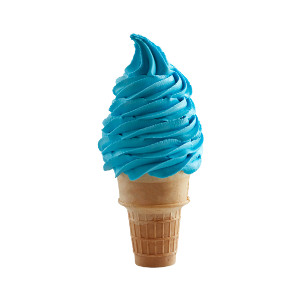 blue raspberry carvalite soft serve ice cream