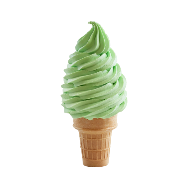 mint carvelite soft serve ice cream