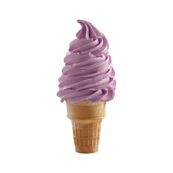 black raspberry carvelite soft serve ice cream